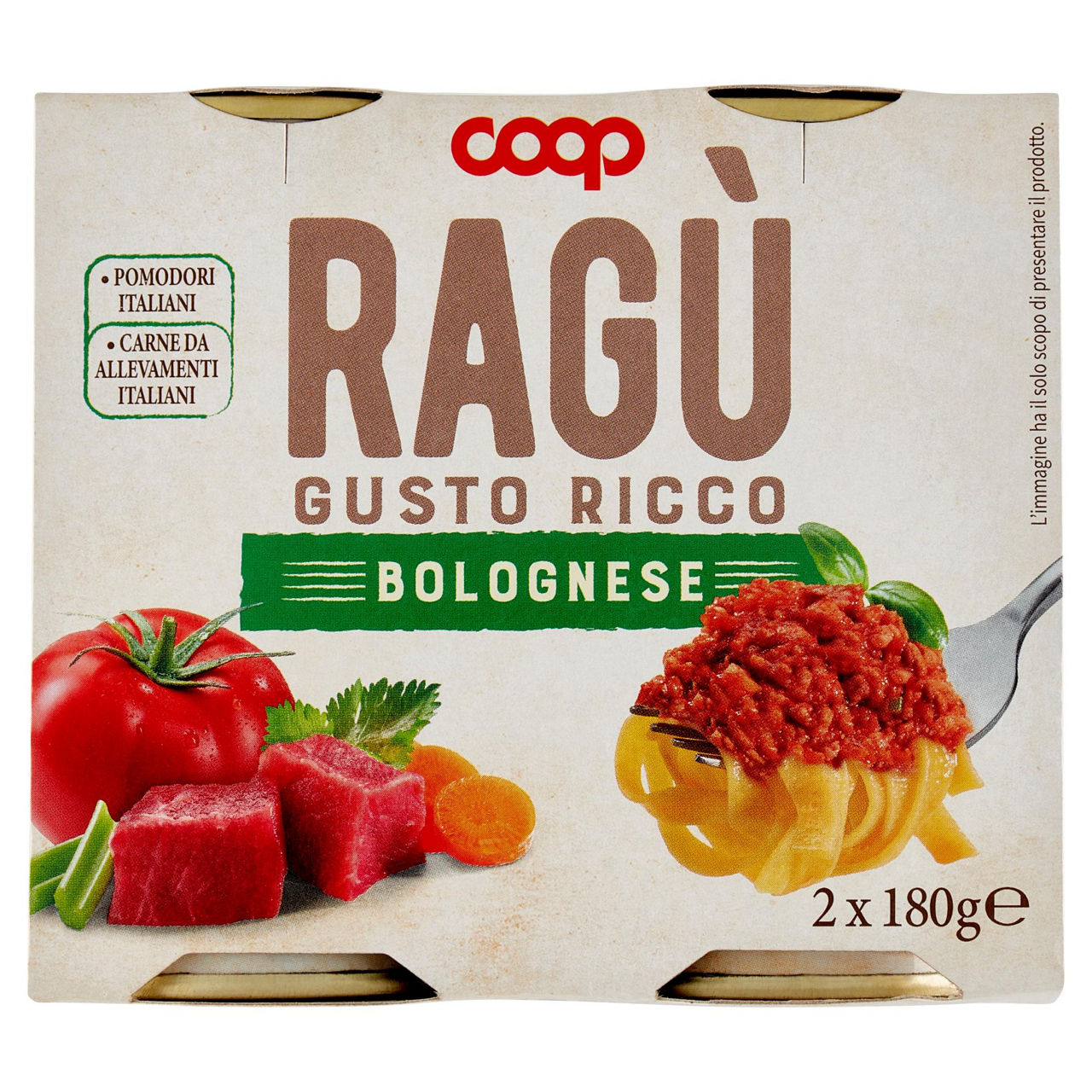 Ragu' alla bolognese coop g180x2 - Immagine 01