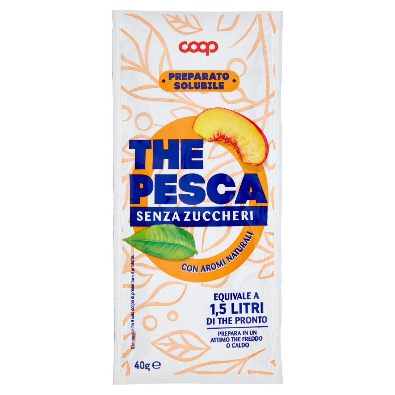 Preparato solubile per the zero alla pesca coop busta g 40