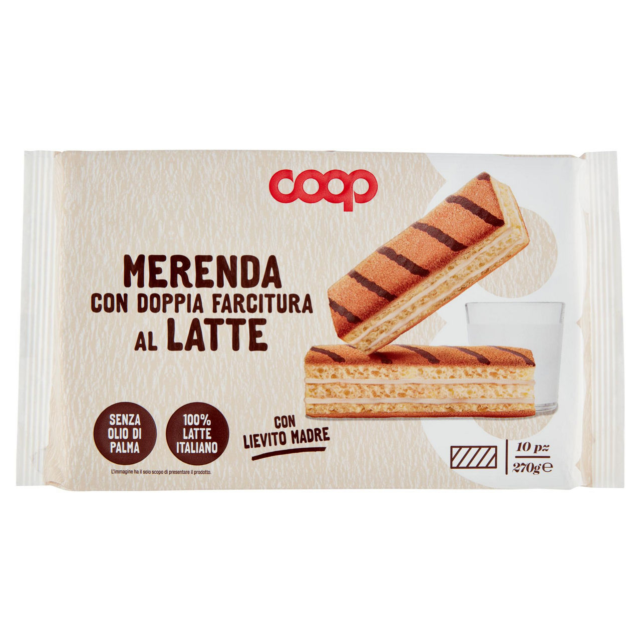 Trancini con doppia farcitura al latte 10 pz 270 gr - Immagine 01