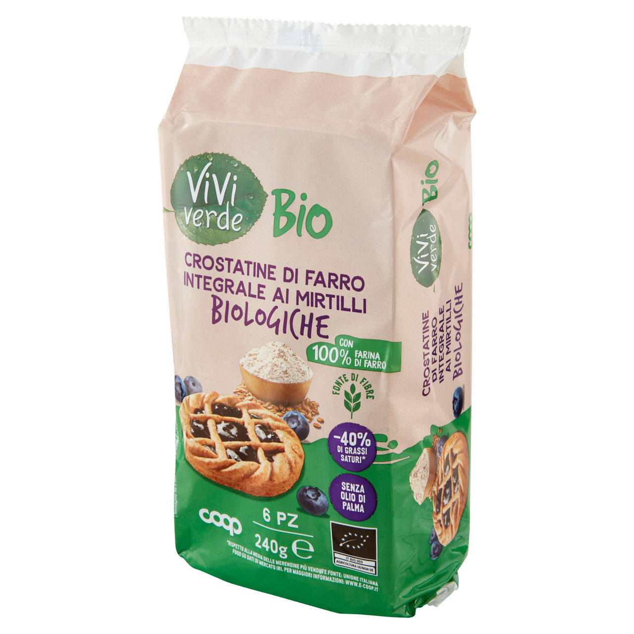 Crostatine integrali ai mirtilli bio 6 pz 240 gr - Immagine 31