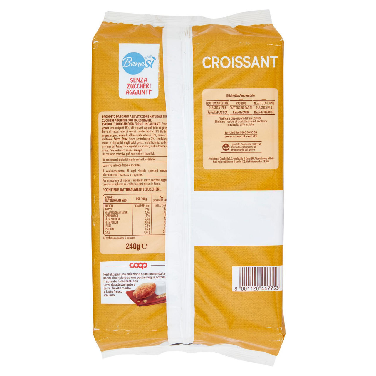 Croissant senza zuccheri aggiunti 6 pz 240 gr - Immagine 21