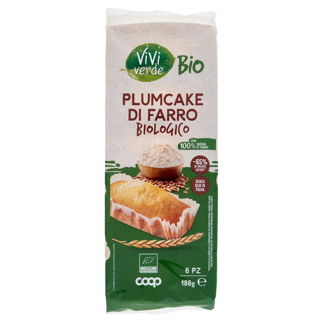 Plumcake al farro bio 6 pz 198 gr - Immagine 01