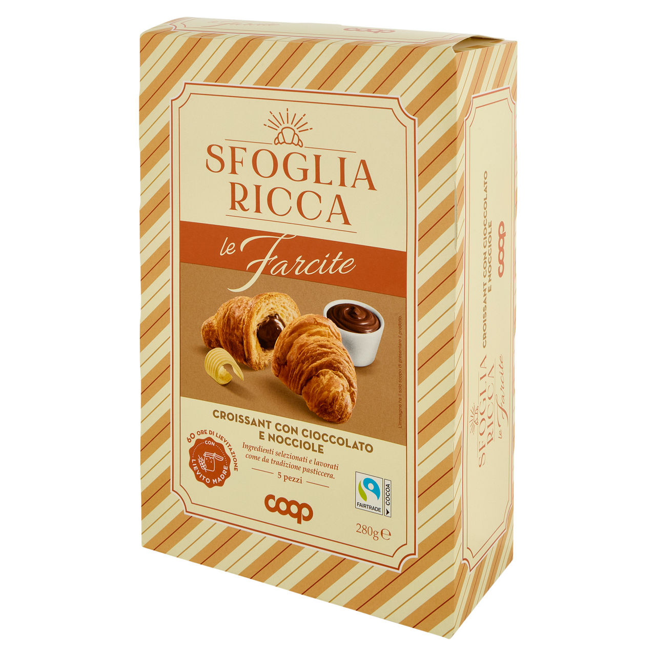 Croissant Sfoglia Ricca con crema al cioccolato 5 pz 280 gr - Immagine 51