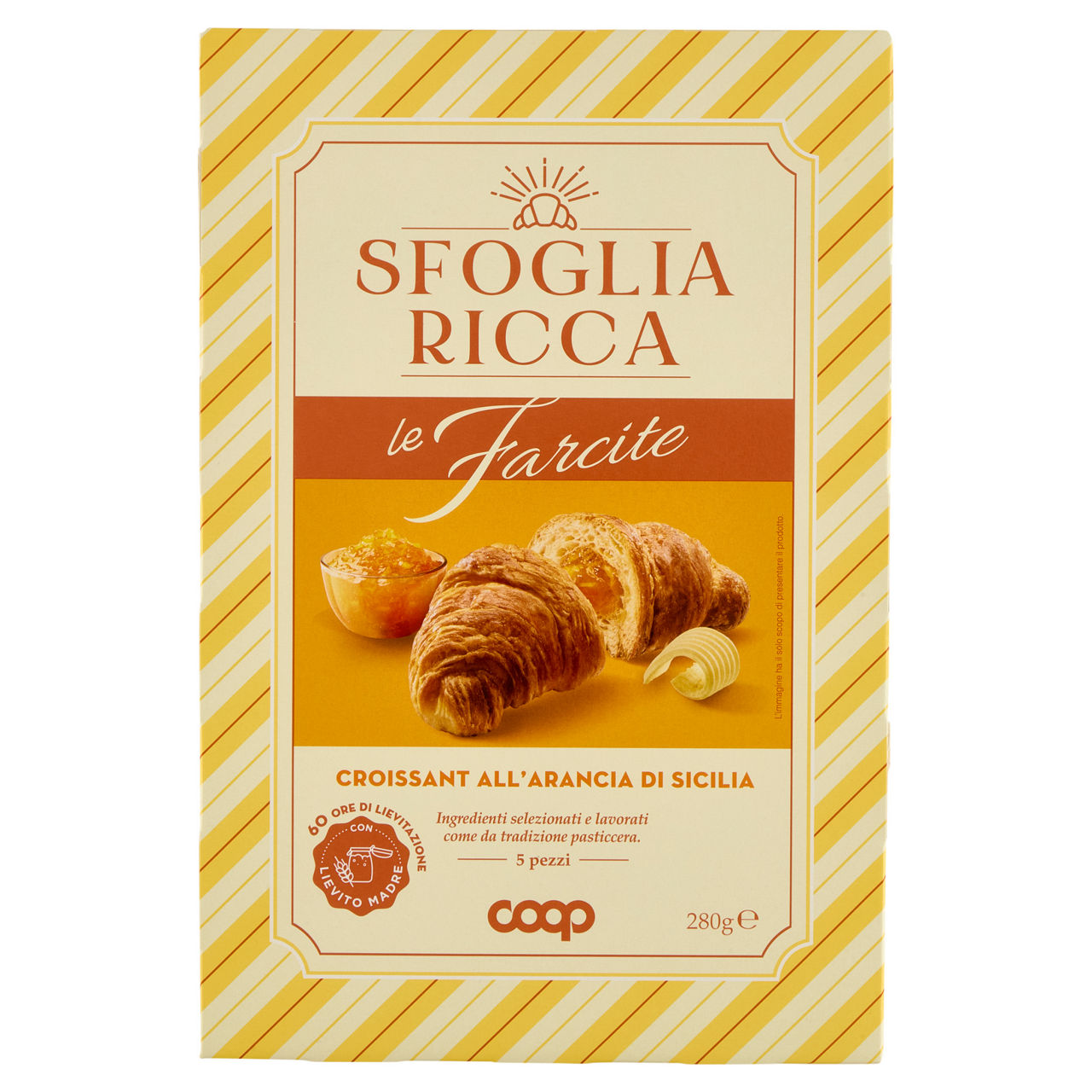 Croissant Sfoglia Ricca alla arancia 5 pz 280 gr - Immagine 01
