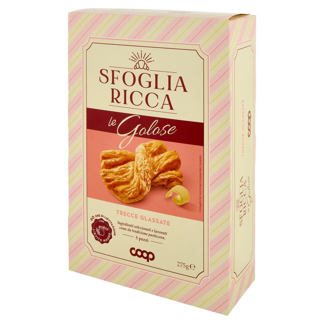 Treccia Sfoglia Ricca con glassa 5 pz 275 gr - Immagine 31