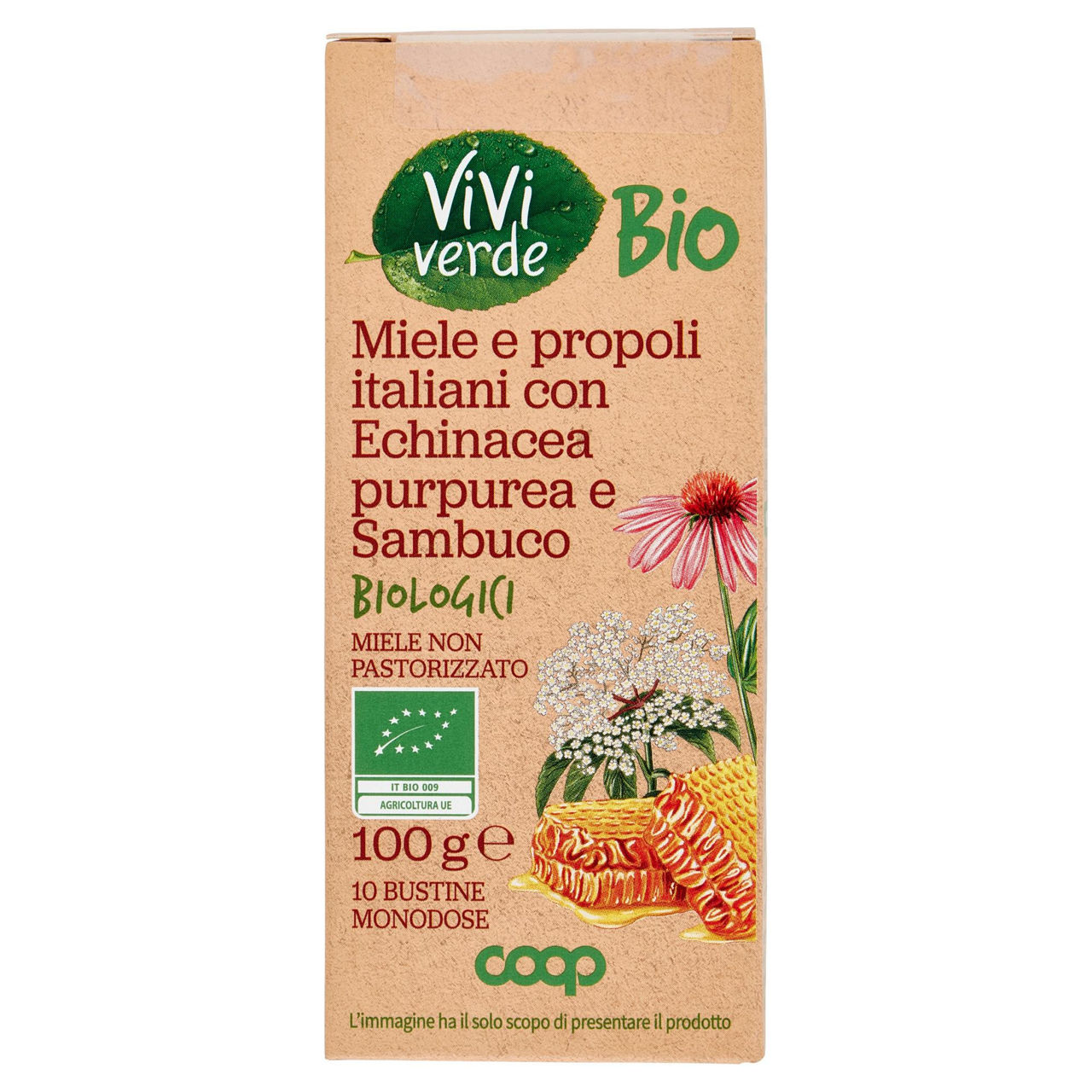 Miele e propoli Italiani bio 10 pz 100 gr - Immagine 01