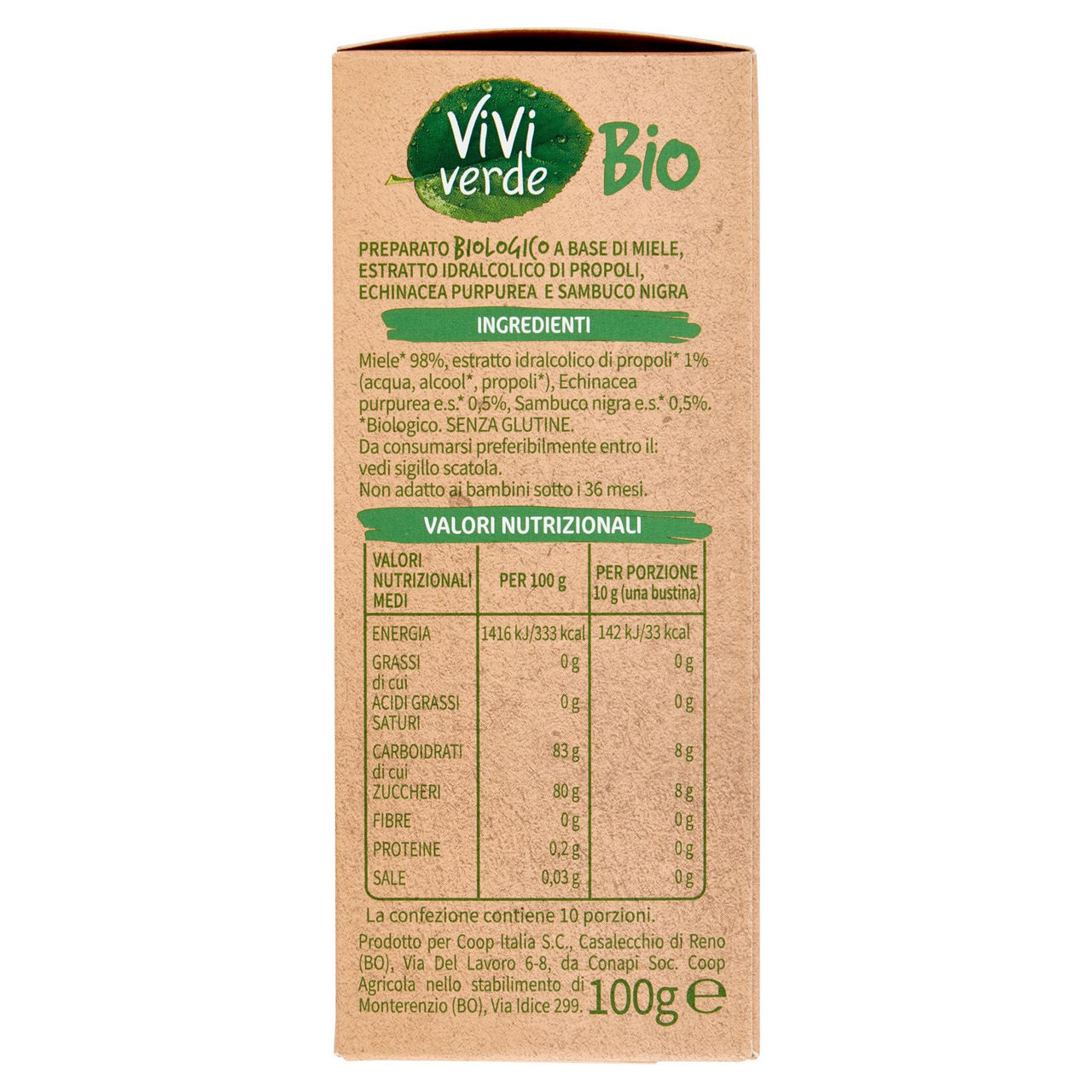 Miele e propoli Italiani bio 10 pz 100 gr - Immagine 51