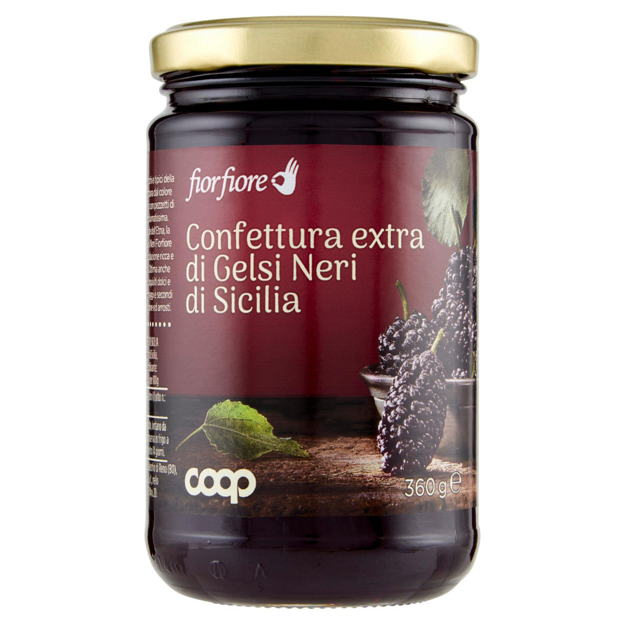 Confettura extra di gelsi neri di Sicilia 360 gr - Immagine 01