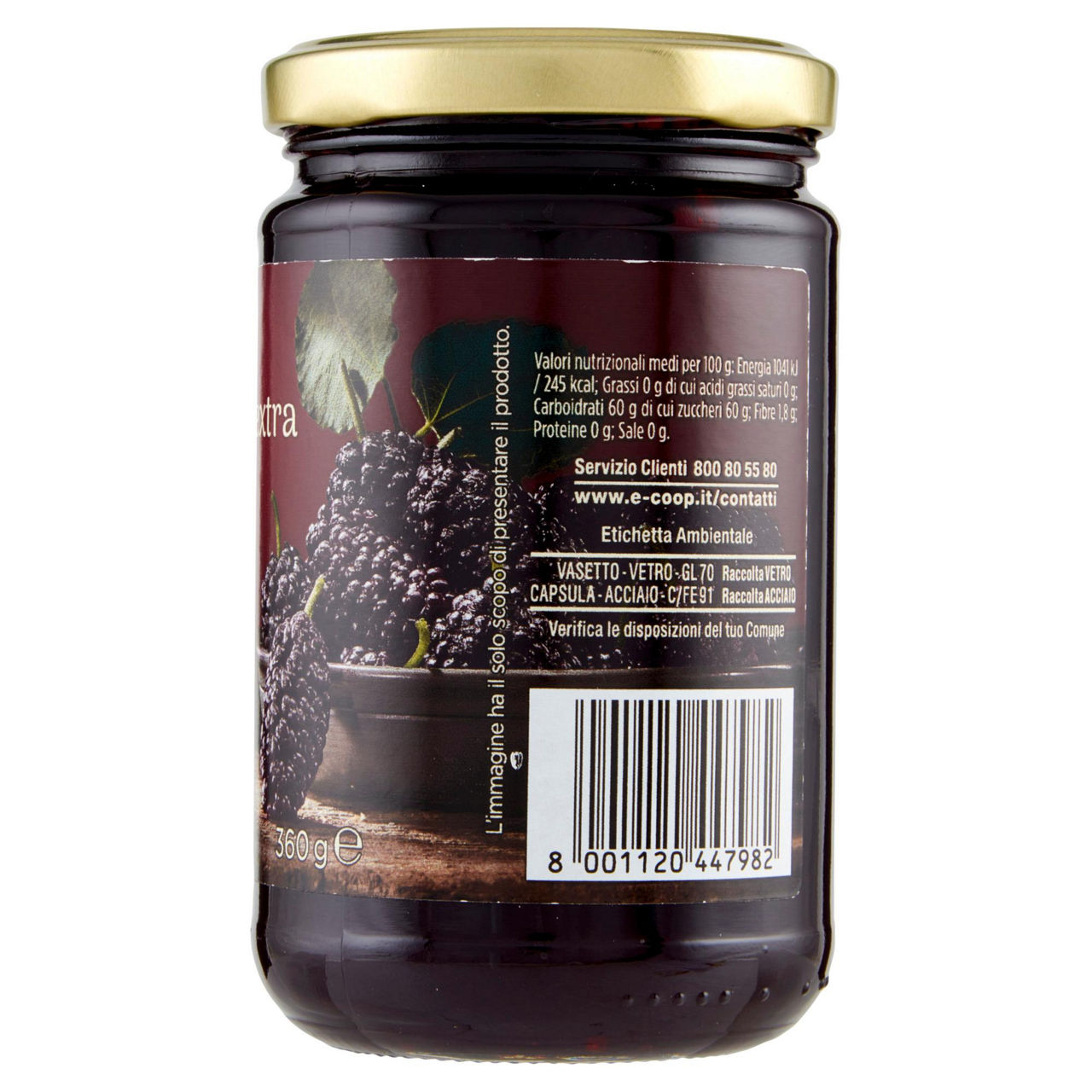 Confettura extra di gelsi neri di Sicilia 360 gr - Immagine 51