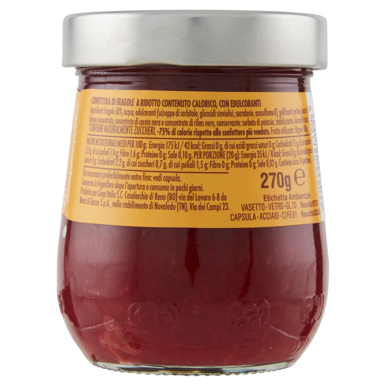 Confettura di fragole light senza zuccheri aggiunti 270 gr - Immagine 41