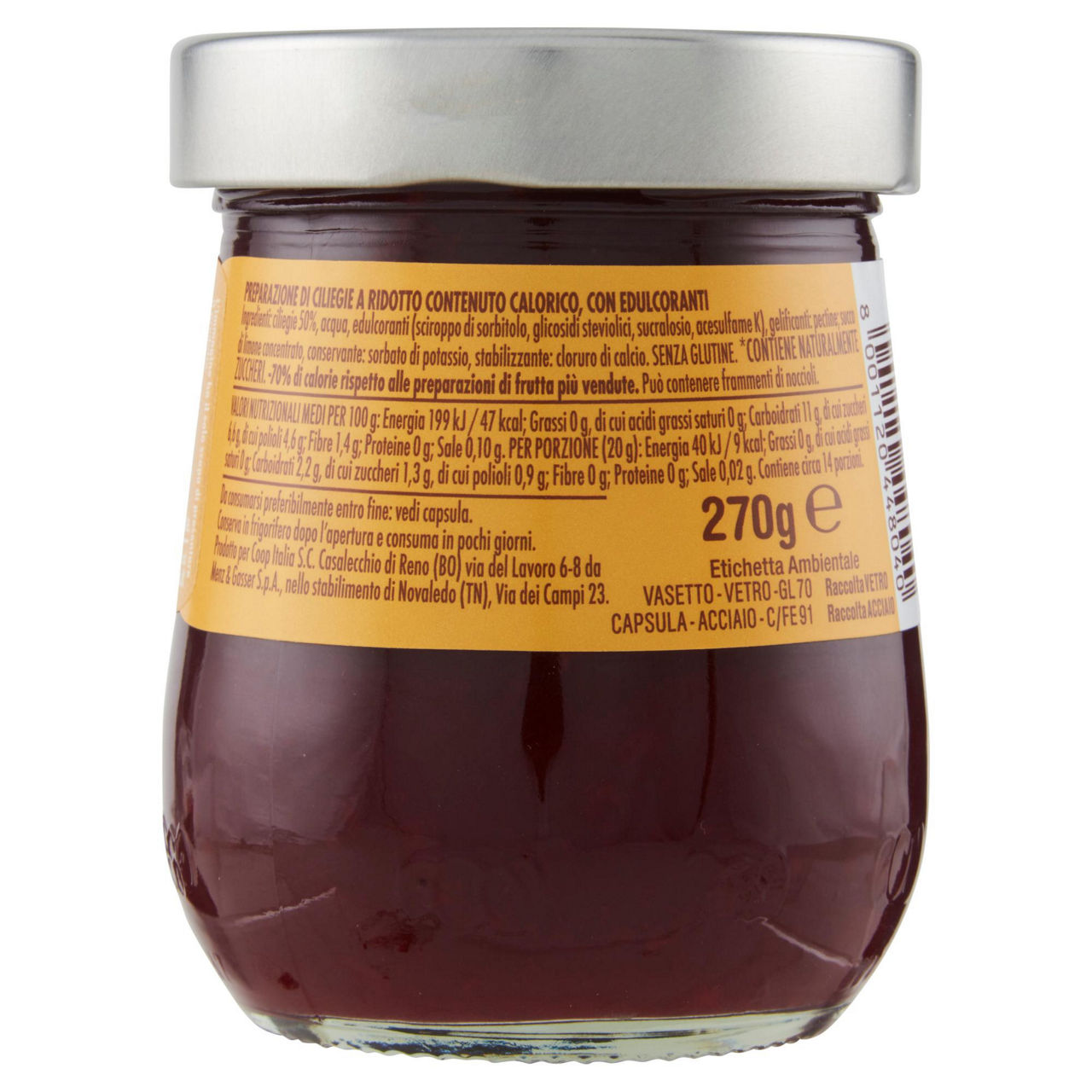 Preparazione di ciliegie light senza zuccheri aggiunti 270 gr - Immagine 51