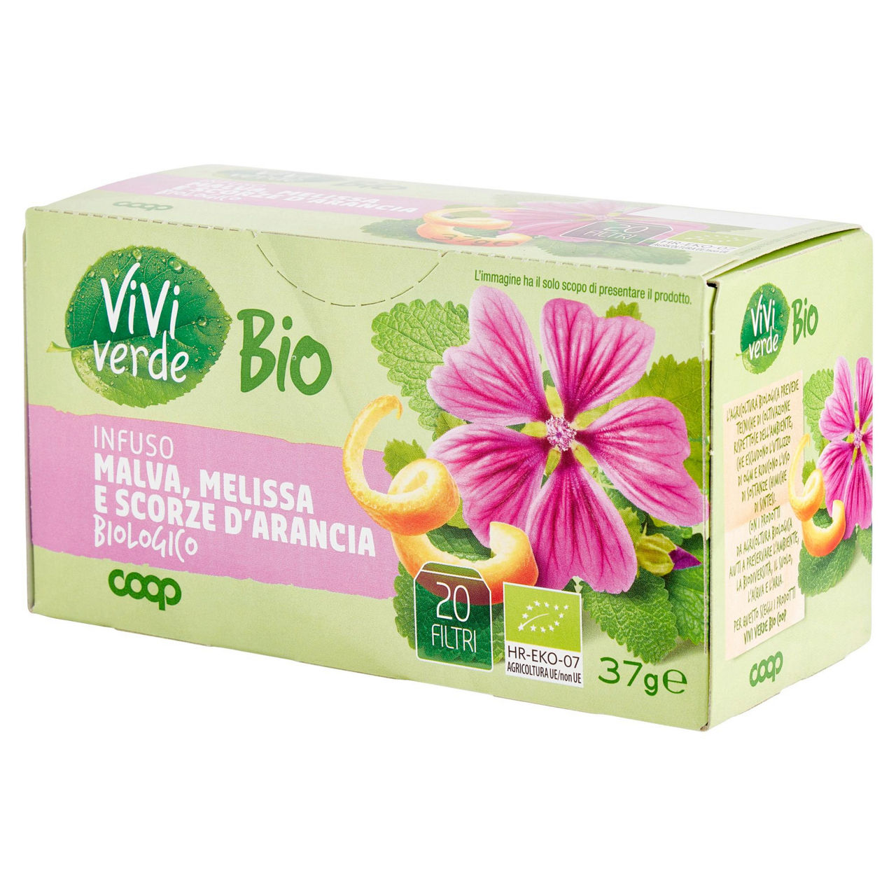 Infuso malva melissa e scorze d'arancia bio 20 filtri - Immagine 31