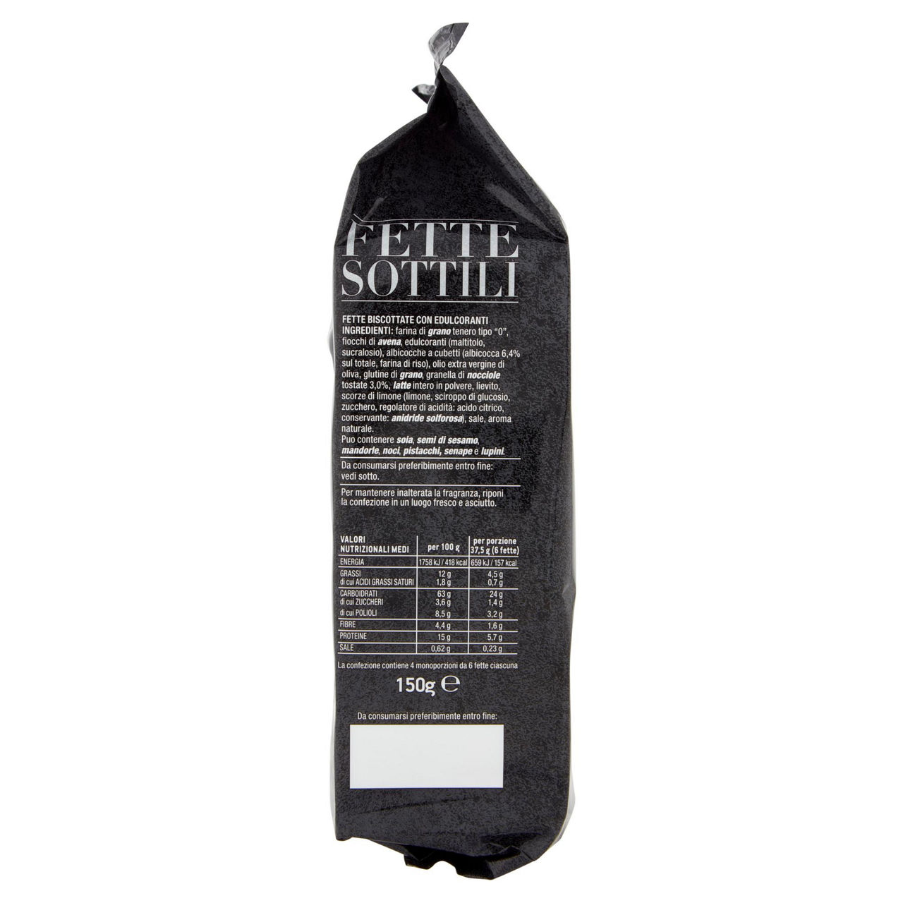 Fette biscottate sottili con albicocche e nocciole 150 gr - Immagine 41