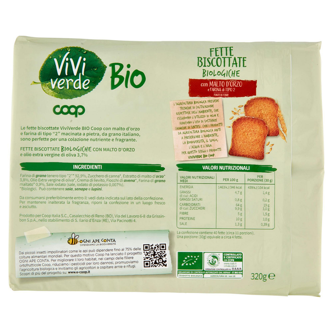 Fette biscottate bio 320 gr - Immagine 31