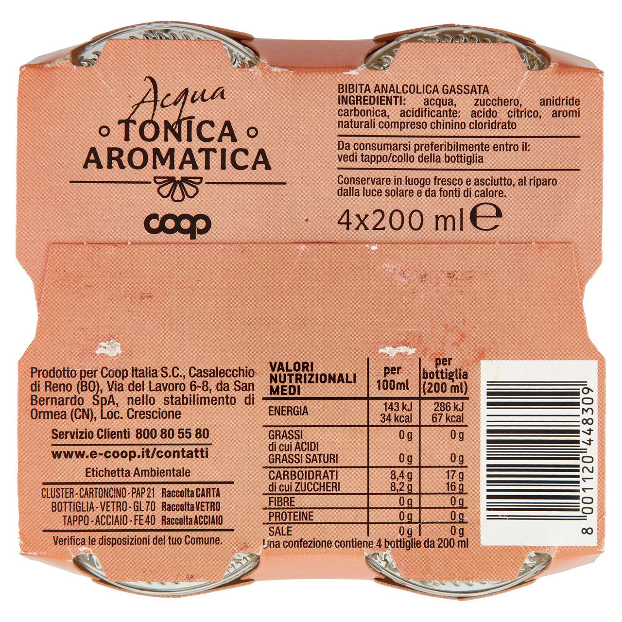 Acqua tonica aromatica mediterranea 4 pz x 200 ml - Immagine 61