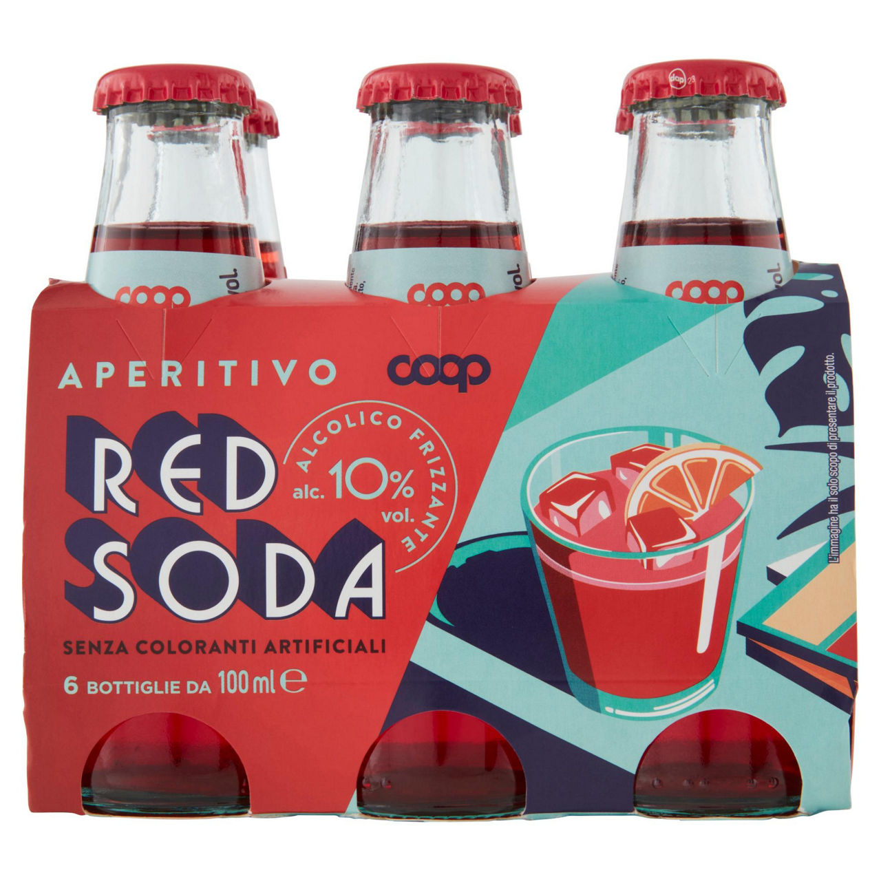 Aperitivo alcolico sodato 10 gradi coop cluster ml 100 x 6 - Immagine 01