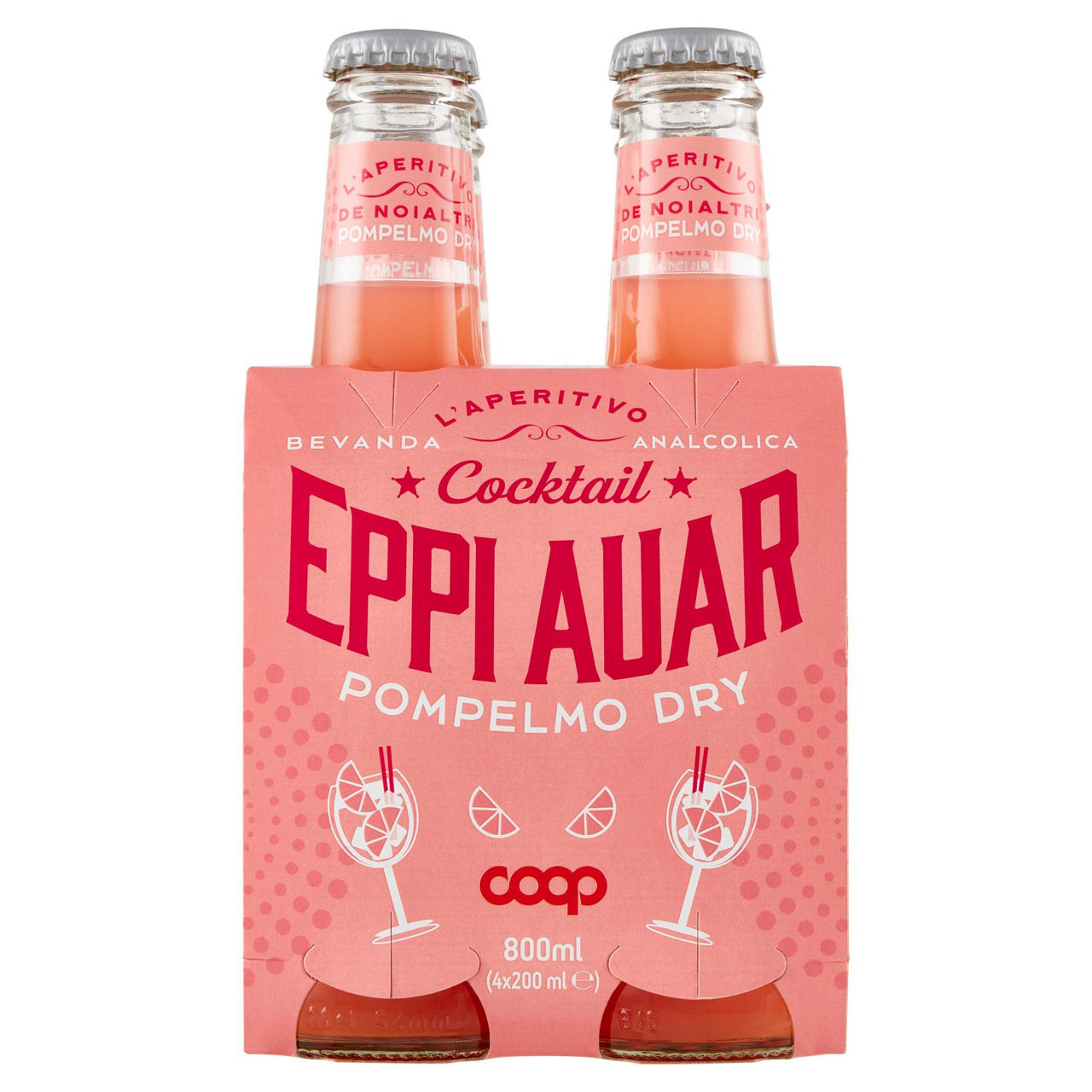 Aperitivo analcolico al pompelmo 4 pz x 200 ml - Immagine 01