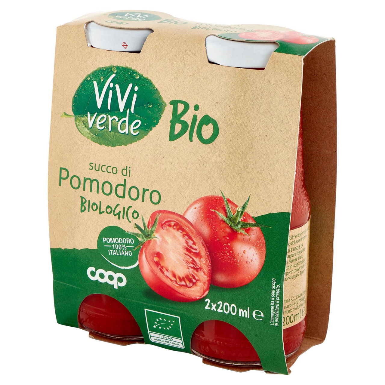 Succo 100% pomodoro viviverde bio coop cluster ml 200 x 2 - Immagine 61