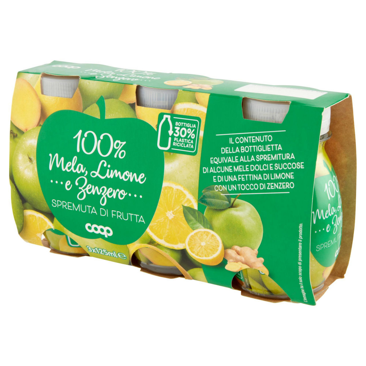 Spremuta 100% zenzero e limone coop rpet 30% cluster ml 125 x 3 - Immagine 51