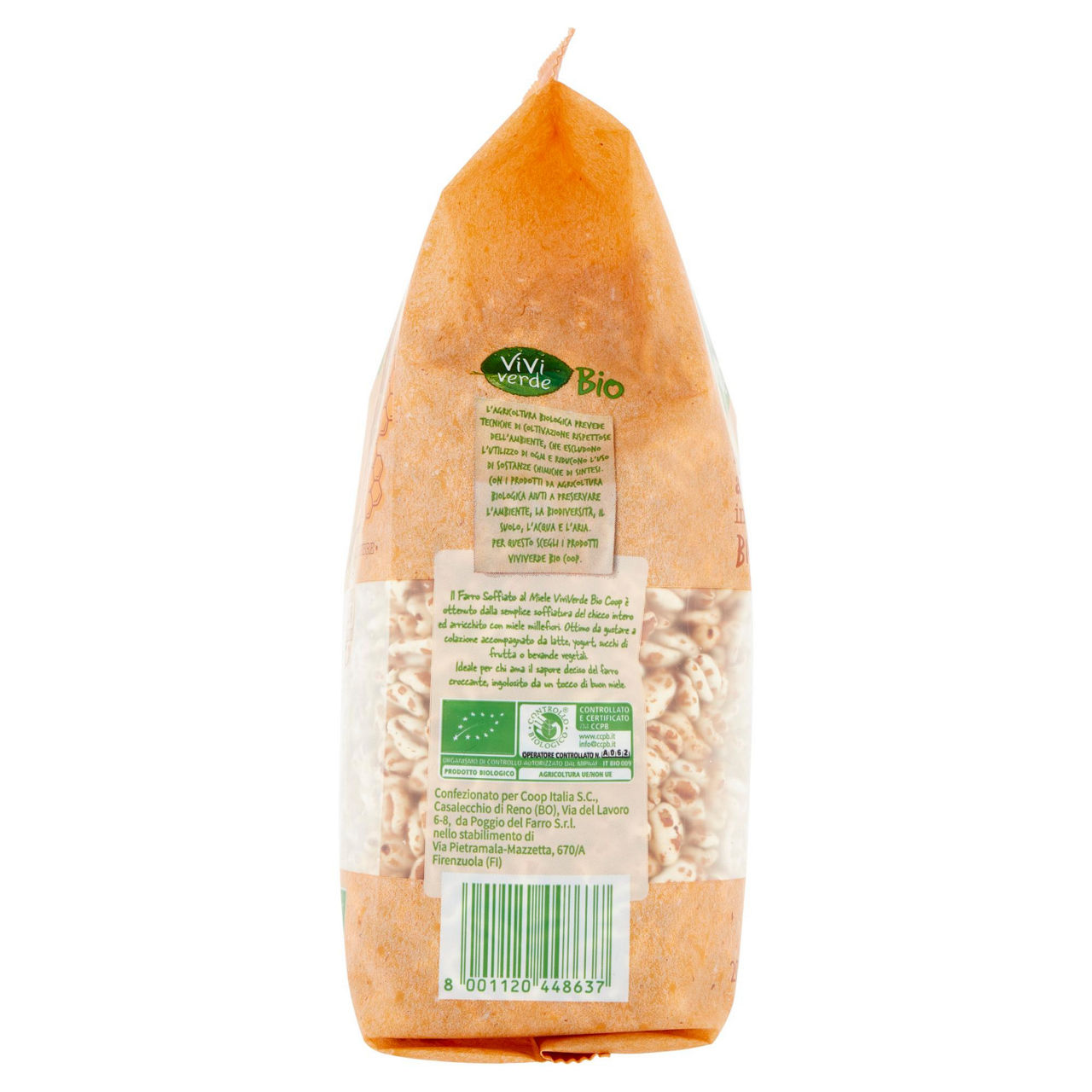 Farro soffiato integrale al miele bio vivi verde coop sacchetto g 200 - Immagine 51