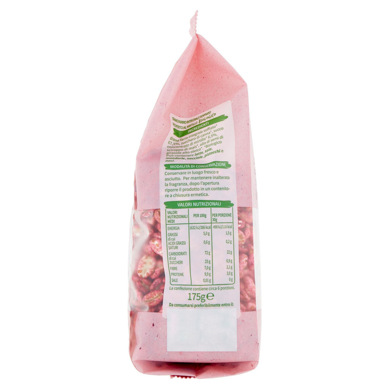 Farro soffiato integrale ai mirtilli bio vivi verde coop sacchetto g 175 - Immagine 21