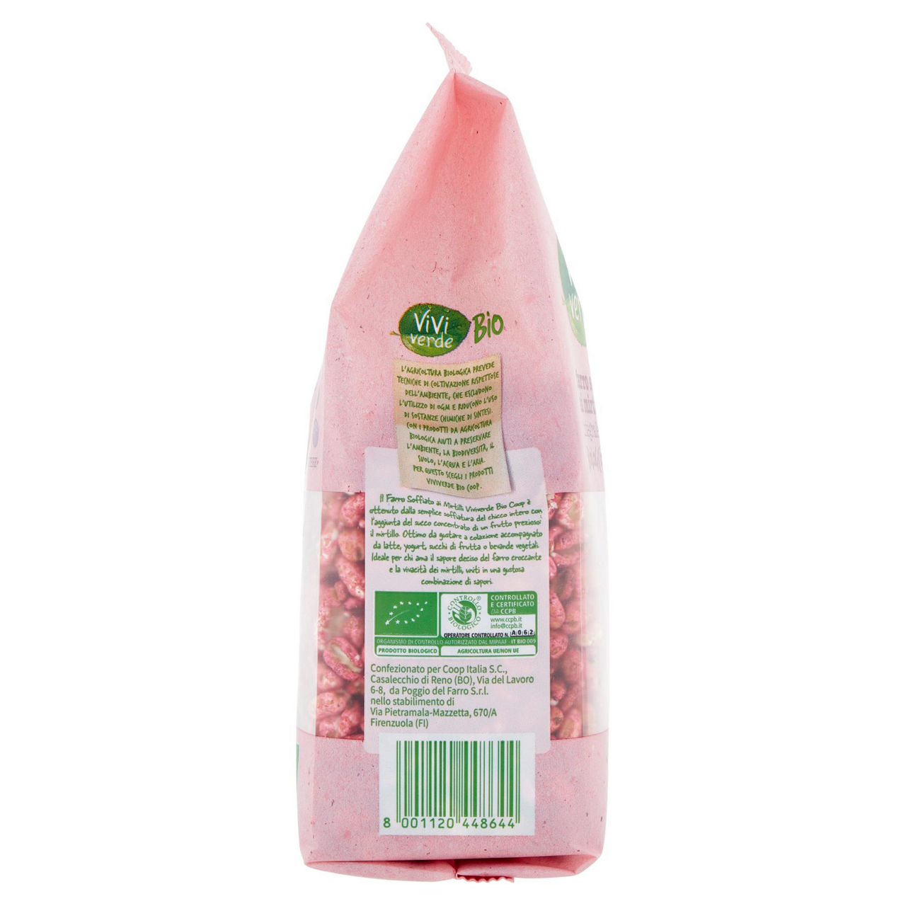 Farro soffiato integrale ai mirtilli bio vivi verde coop sacchetto g 175 - Immagine 11