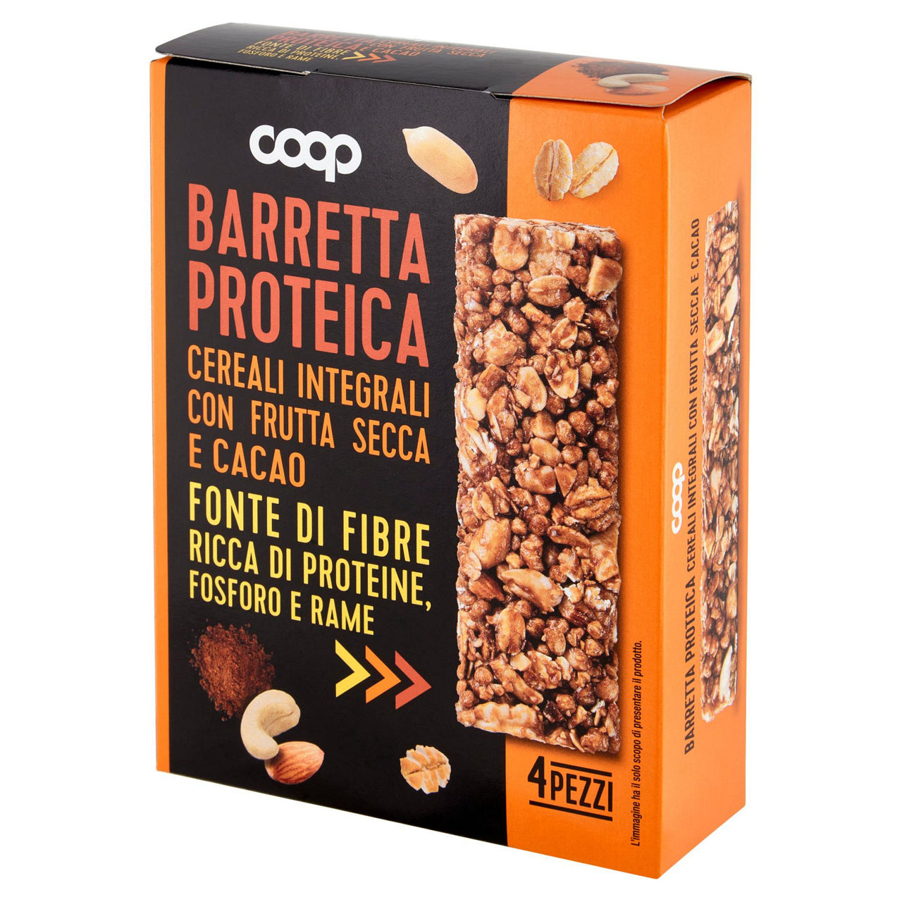 Barrette proteiche di cereali integrali c/frutta secca coop astuccio pz. 4 g 112 - Immagine 11