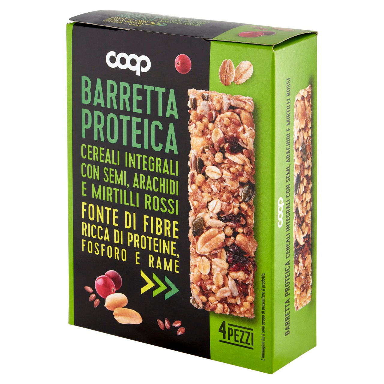 Barrette proteiche di cereali integrali c/frutta e semi coop astuccio pz. 4 g112 - Immagine 11