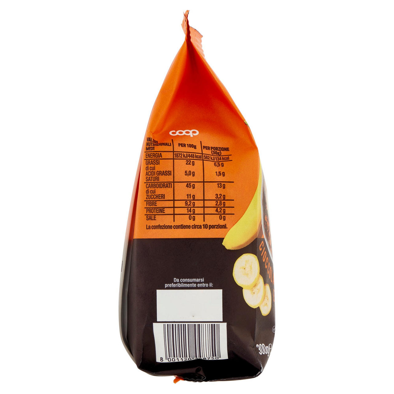 Preparato per porridge proteico con cioccolato fondente e banana 300 gr - Immagine 21
