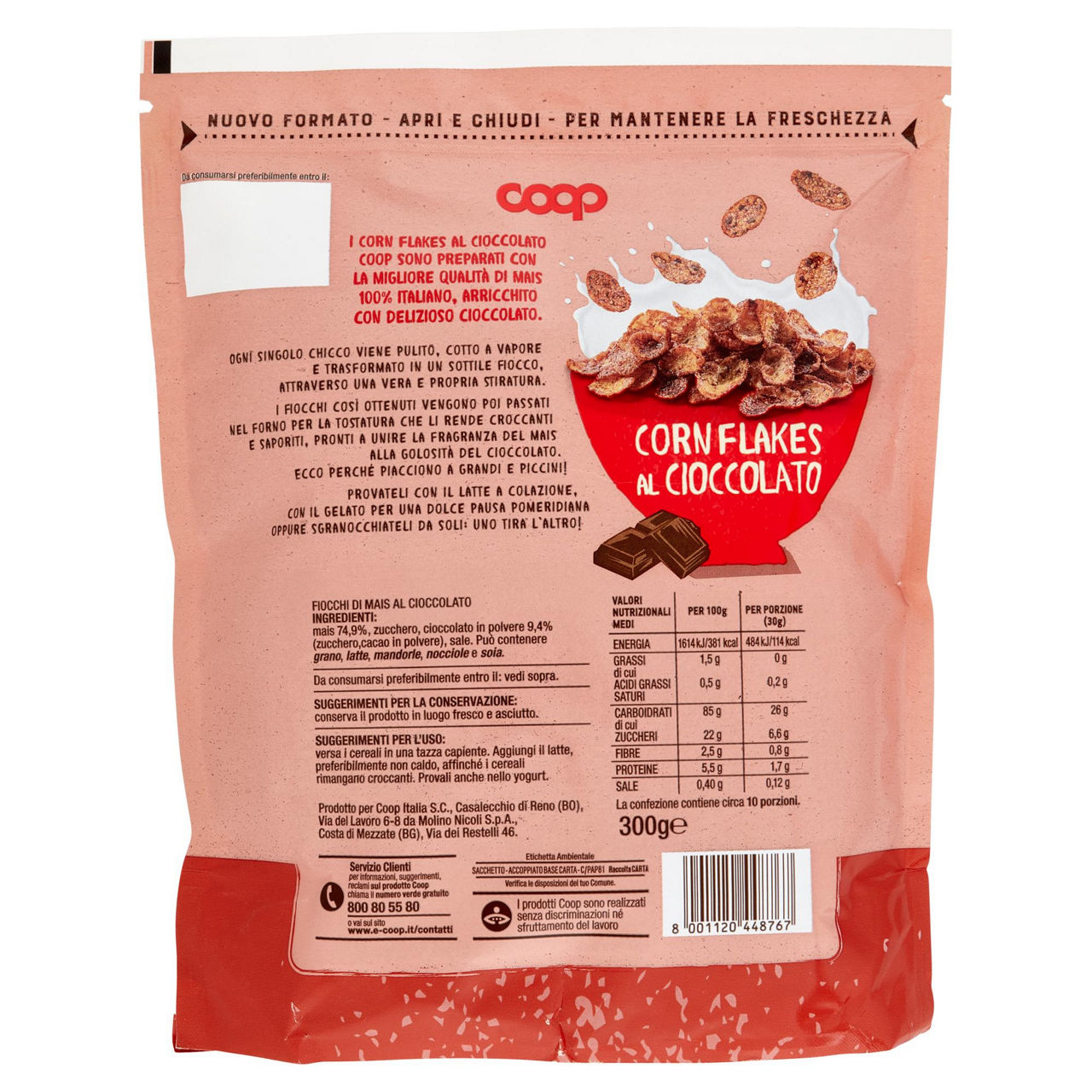 Corn flakes al cioccolato coop doypack g 300 - Immagine 61