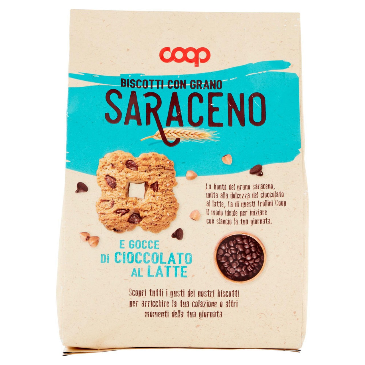 Biscotti frollini con grano saraceno e gocce di cioccolato al latte 700 gr - Immagine 51