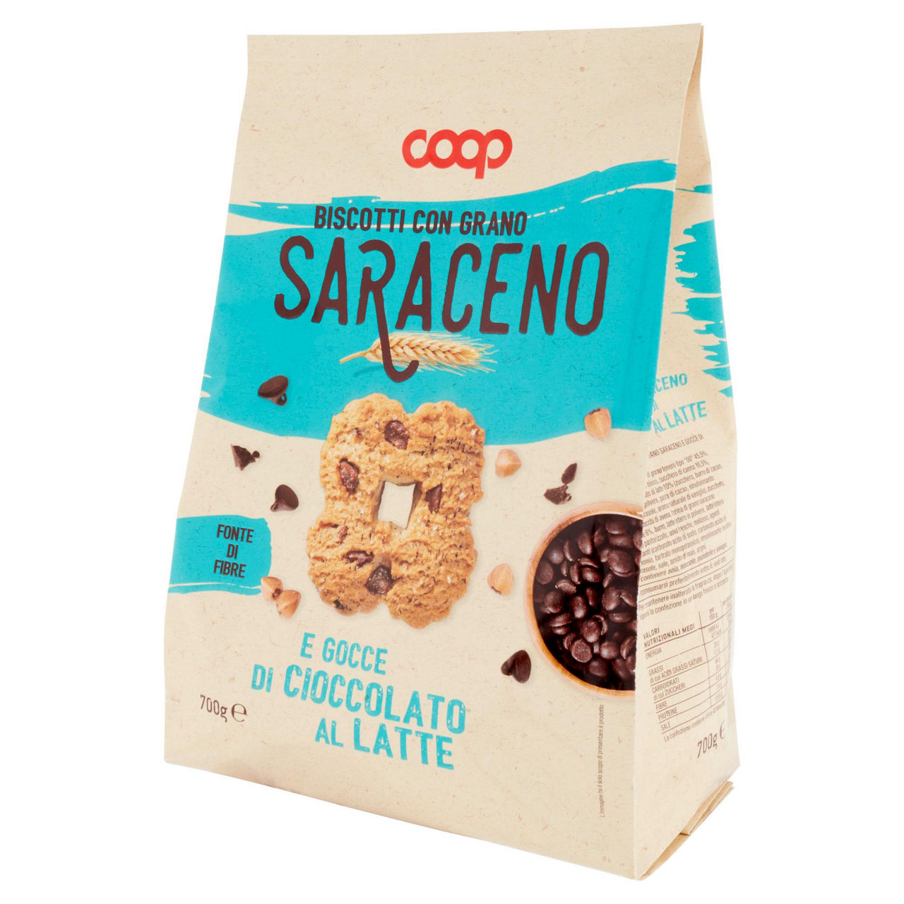 Biscotti frollini con grano saraceno e gocce di cioccolato al latte 700 gr - Immagine 61