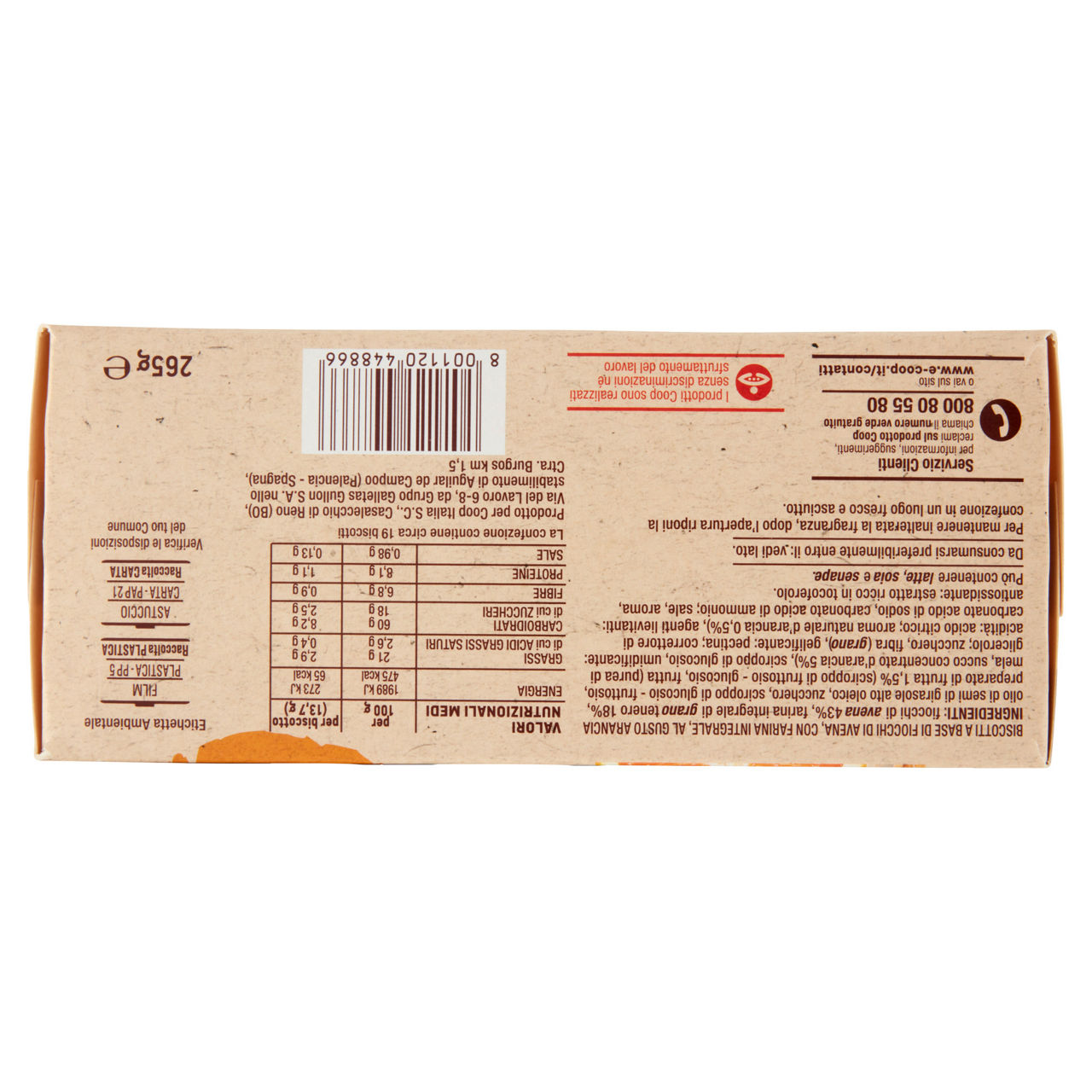 Biscotti Digestive con frutta 265 gr - Immagine 51