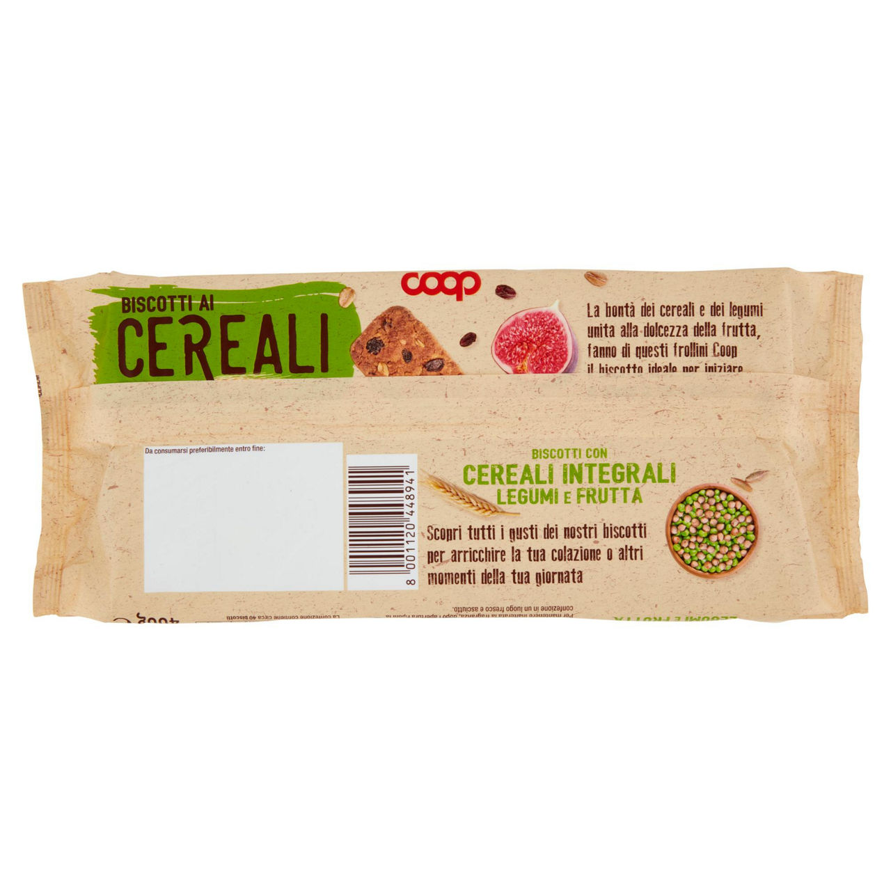 Biscotti frollini con cereali integrali e legumi e frutta 400 gr - Immagine 31