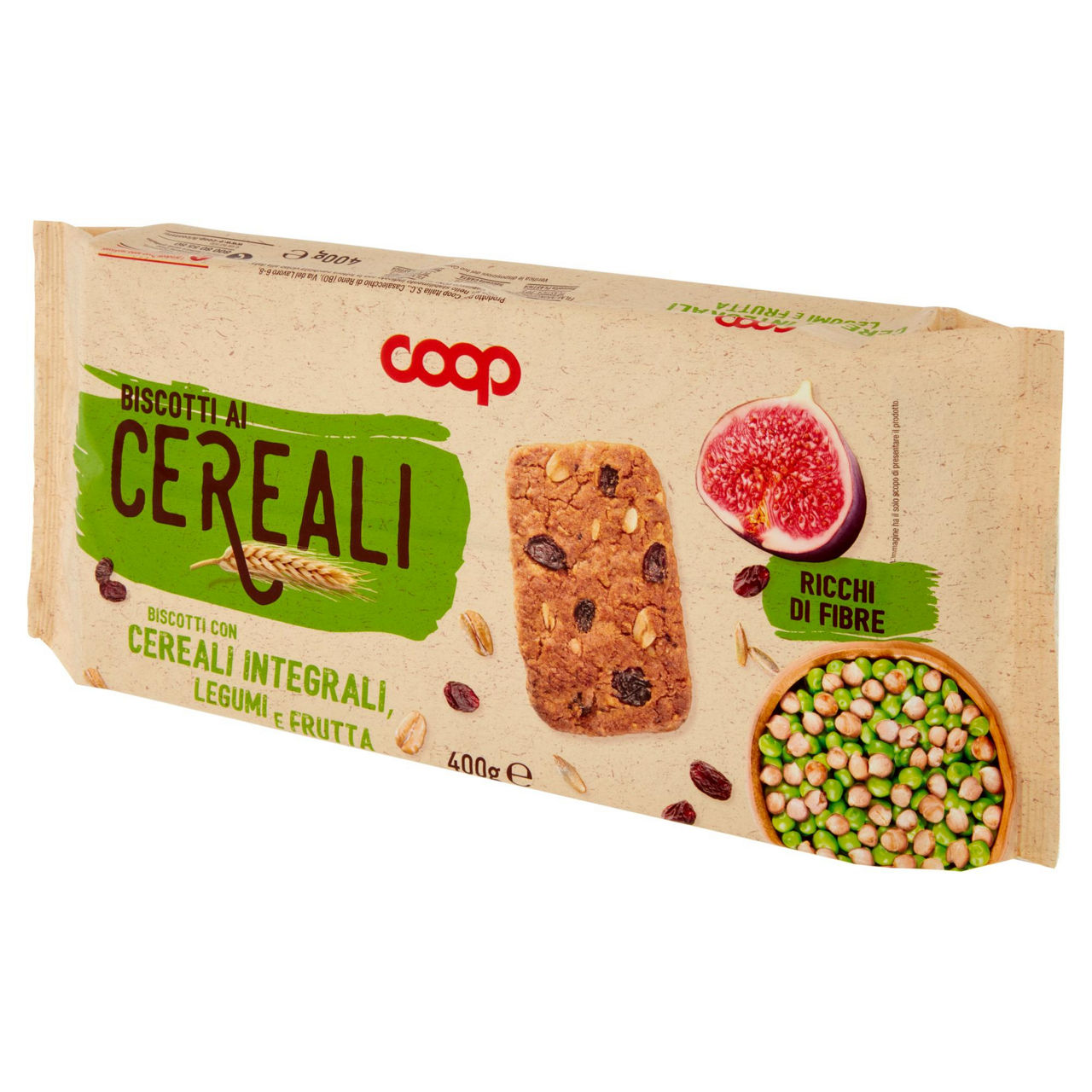 Biscotti frollini con cereali integrali e legumi e frutta 400 gr - Immagine 41