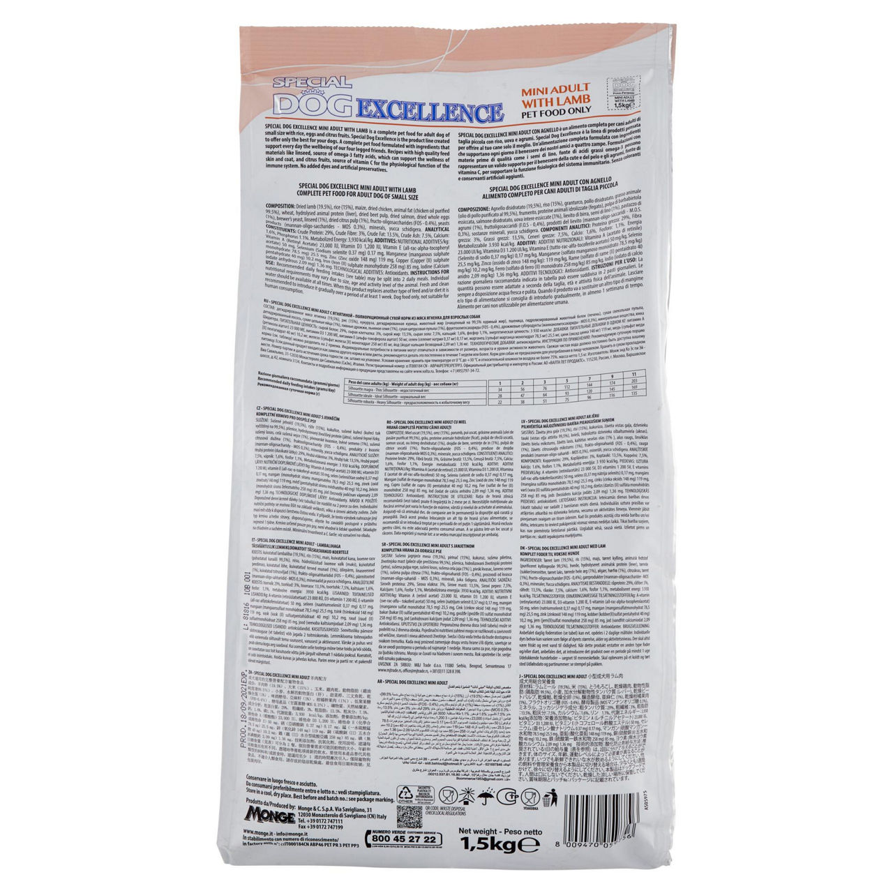 Crocchette per cani mini adult agnello 1,5 kg - Immagine 31