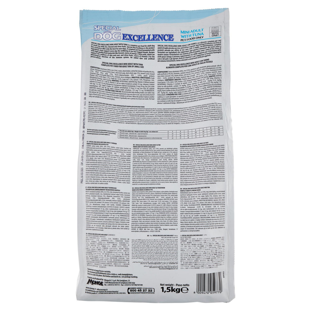 Crocchette per cani mini adult tonno 1,5 kg - Immagine 31