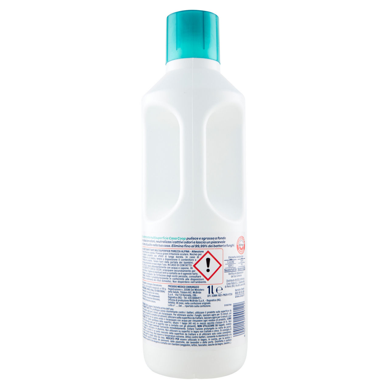 Disinfettante multisuperficie freschezza alpina pmc coop casa l 1 - Immagine 21