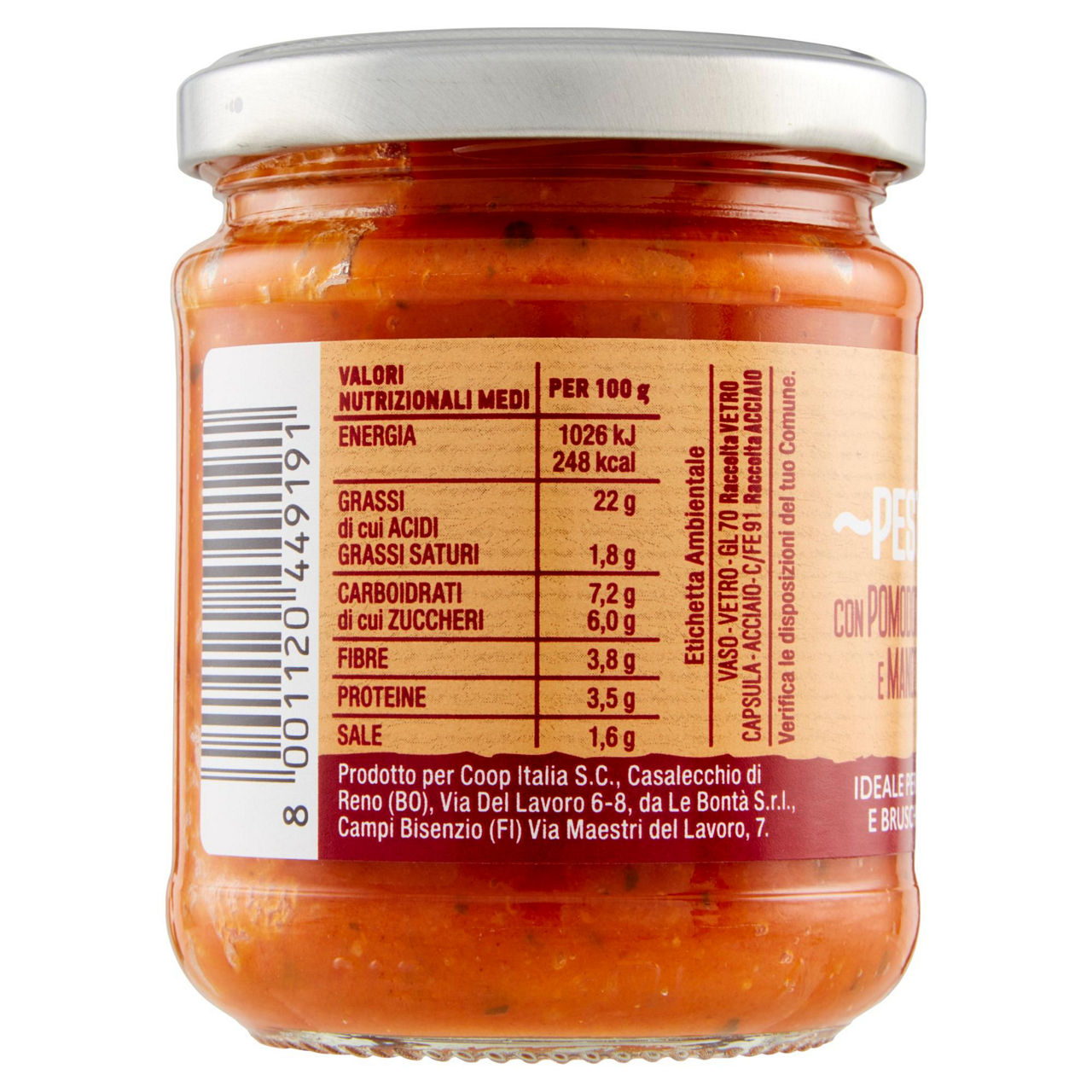 Pesto con pomodori secchi e mandorle 180 gr - Immagine 41