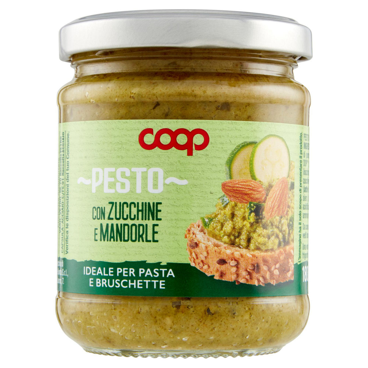 Pesto con zucchine e mandorle 180 gr - Immagine 01