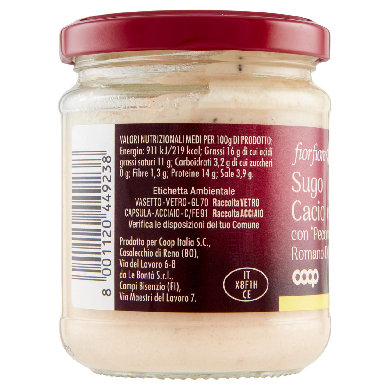 Sugo cacio e pepe con Pecorino Romano DOP 180 gr - Immagine 11