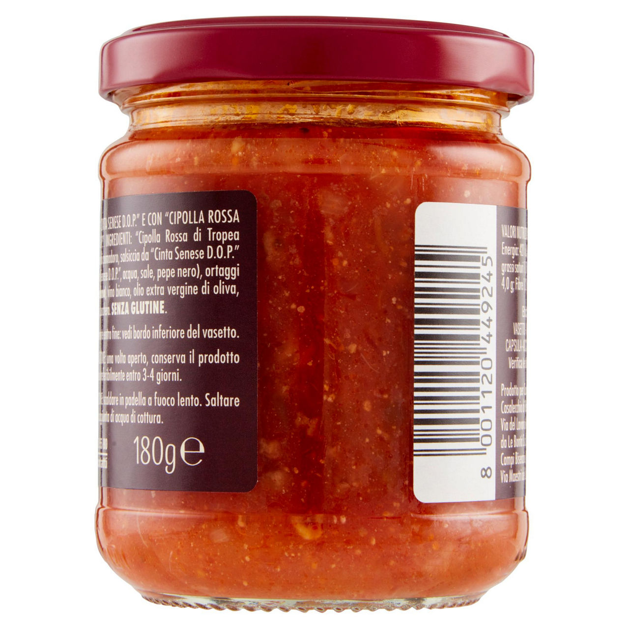 Ragù con salsiccia da Cinta Senese DOP e con Cipolla Rossa di Tropea Calabria IGP 180 gr - Immagine 21