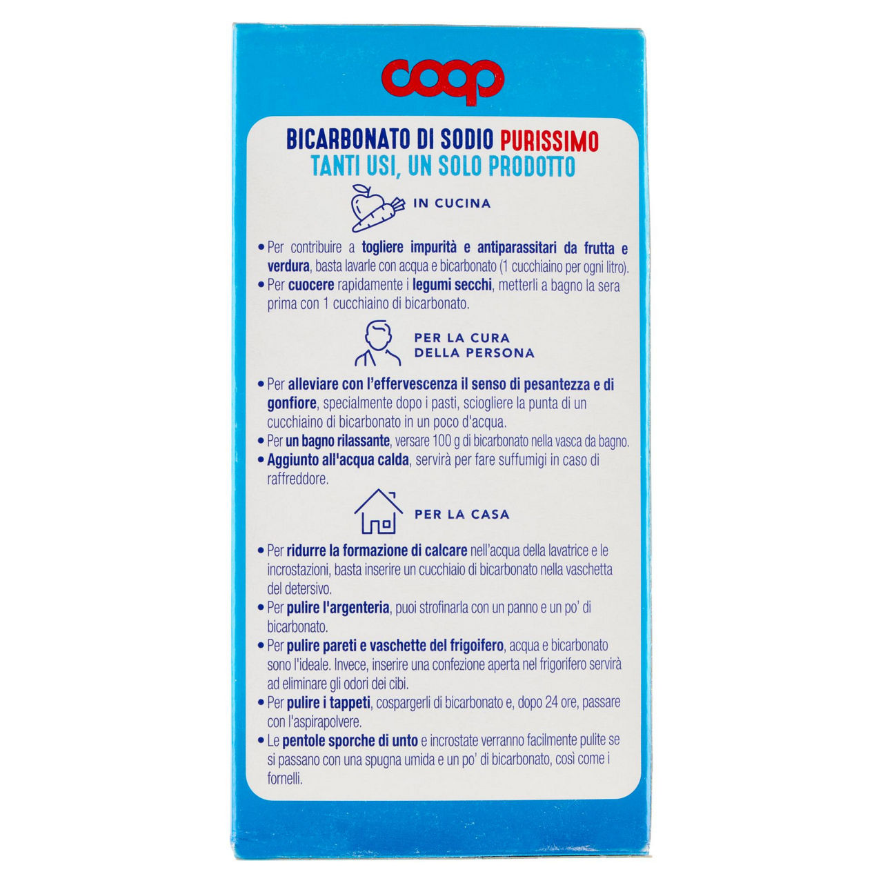 Bicarbonato di sodio purissimo coop scatola g 500 - Immagine 11