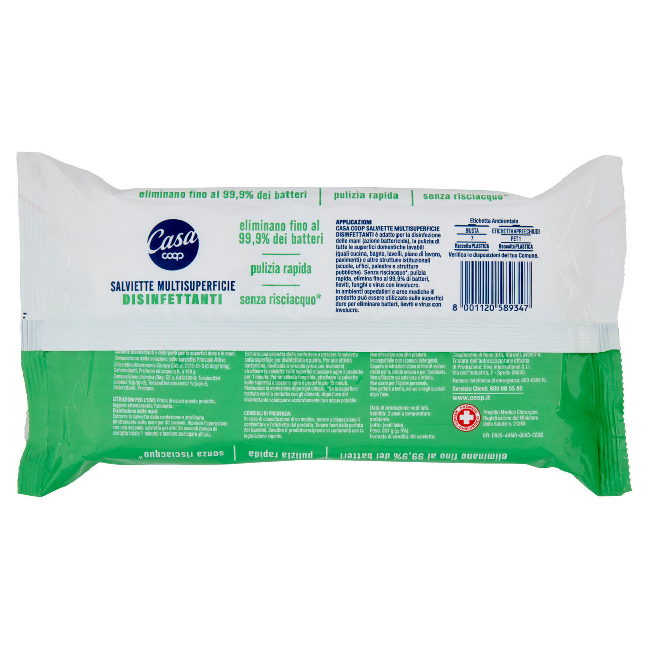 Salviette disinfettanti multisuperficie 60 pz - Immagine 31