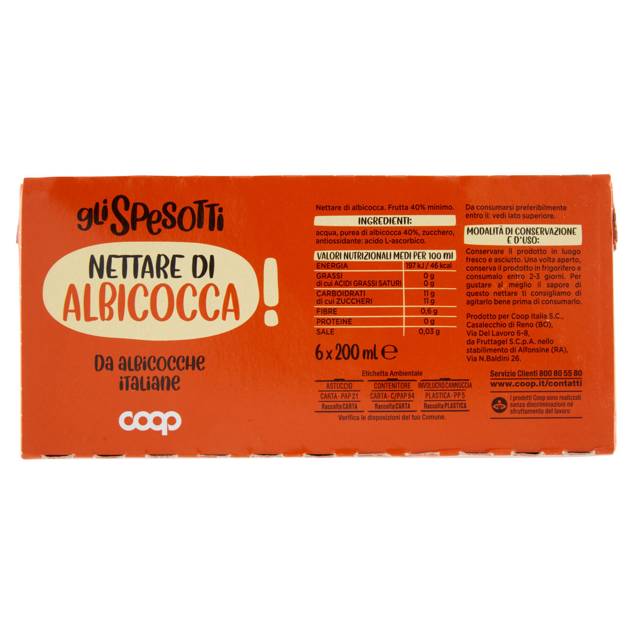 Nettare albicocca coop cluster ml 200 x 6 - Immagine 81