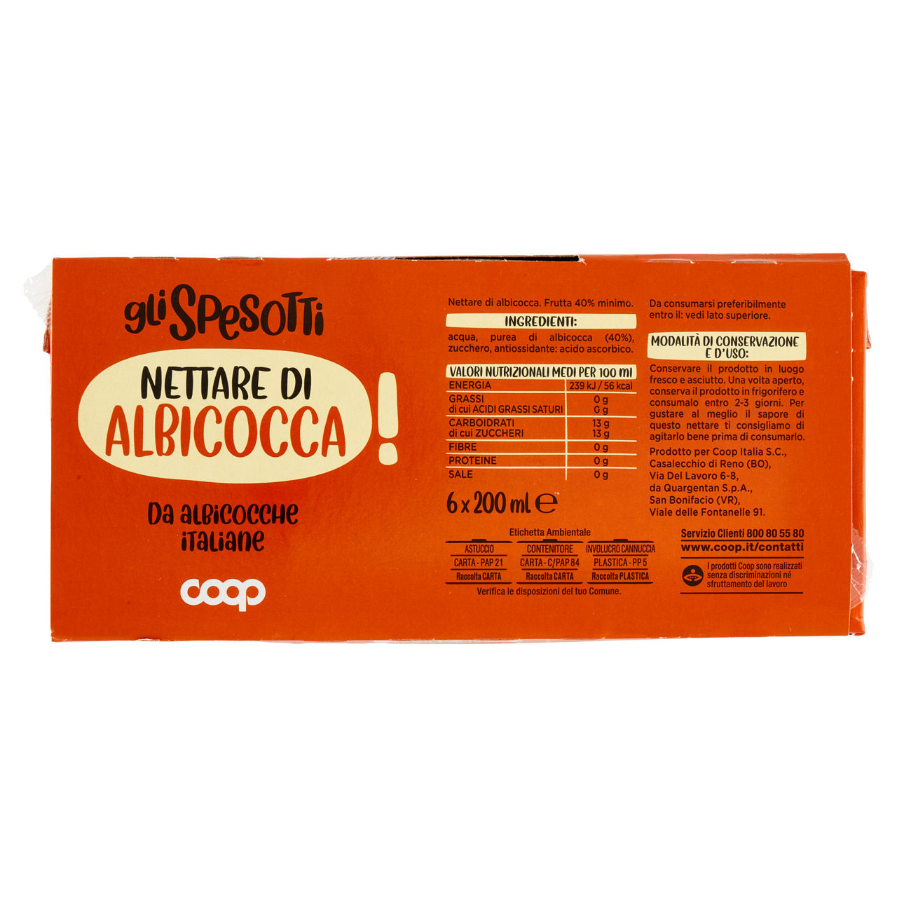 Nettare albicocca coop cluster ml 200 x 6 - Immagine 31