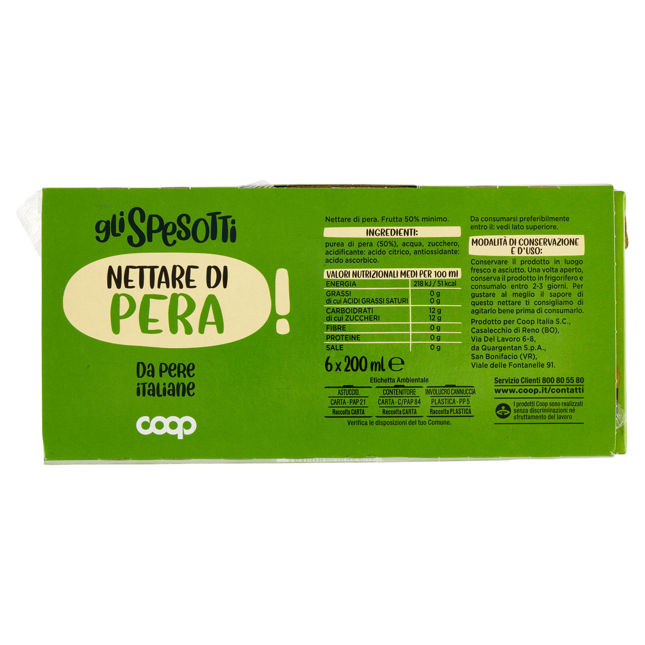 Nettare pera coop cluster ml 200 x 6 - Immagine 81