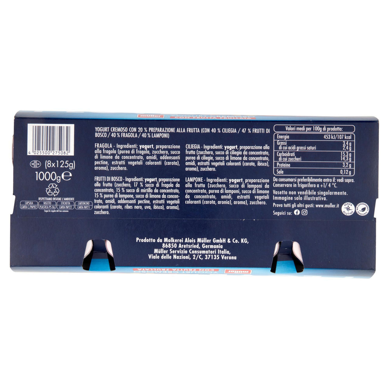 Yogurt cremoso frutta assortita 8 pz da 125 gr - Immagine 51