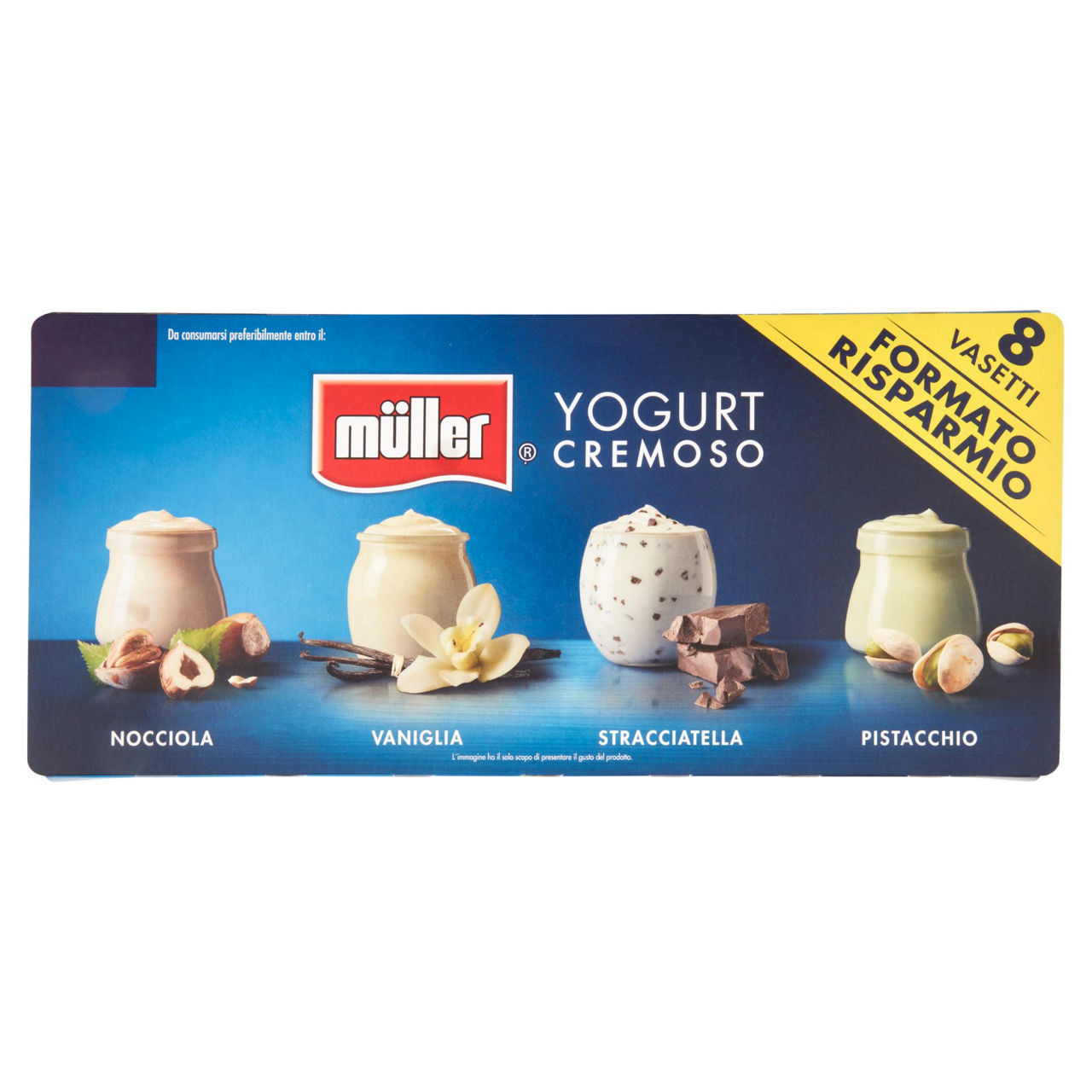 Yogurt cremoso gusti assortiti 8 pz da 125 gr - Immagine 01