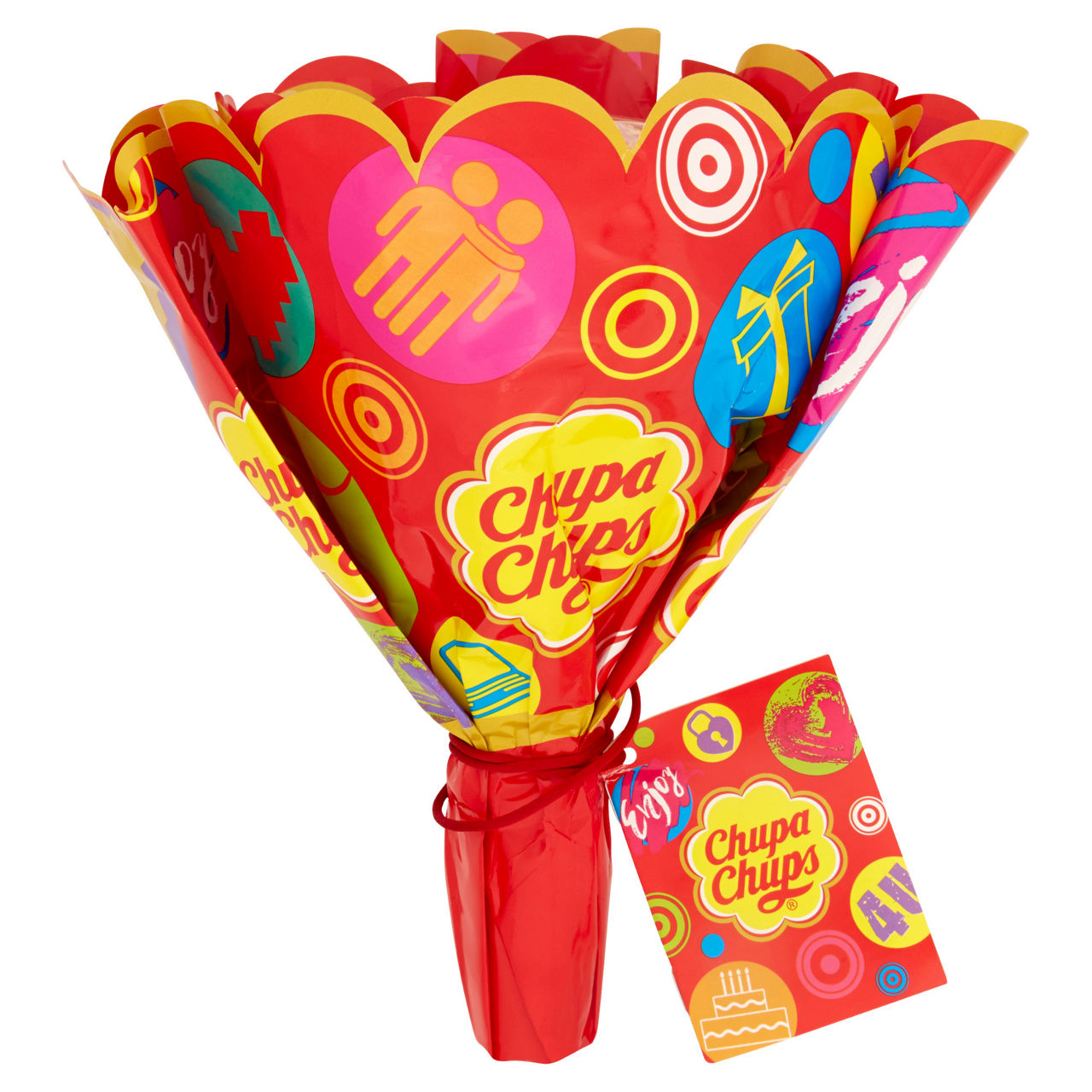 Flower bouquet di lecca lecca gusti assortiti 228 gr - Immagine 01